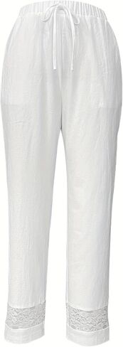 Women's Wide Leg Pants with Pockets High Waist Casual Trousers Business Work Casual Pants for Summer in Saudi Arabia
