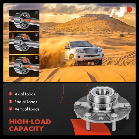 A-Premium Rear Wheel Bearing and Hub Assembly with 6-Lug Compatible with Kia Sedona 2006-2012/2014 & Hyundai Entourage 2007-2009 in Saudi Arabia