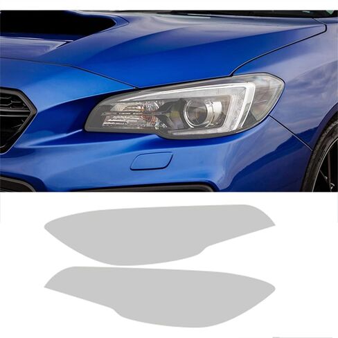 طبقة حماية لمصباح السيارة الأمامي لسيارة Subaru WRX VA STI 2001-2011، ملصق فينيل شفاف من مادة TPU بلون أسود مدخن، أسود مدخن in Saudi Arabia