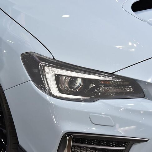 طبقة حماية لمصباح السيارة الأمامي لسيارة Subaru WRX VA STI 2001-2011، ملصق فينيل شفاف من مادة TPU بلون أسود مدخن، أسود مدخن in Saudi Arabia