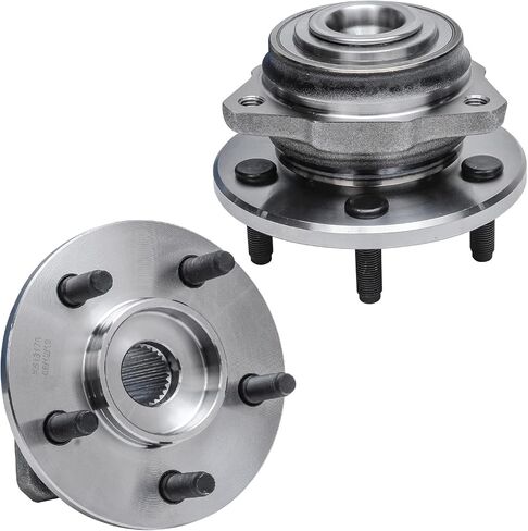 محور ديترويت - 5 محاور تحمل العجلات الأمامية لسيارة جيب ليبرتي 2002-2005، استبدال 2003 2004 ليبرتي [عجلة غير ABS] مجموعة تجميع المحامل والمحاور، محاور زوجية in Kuwait