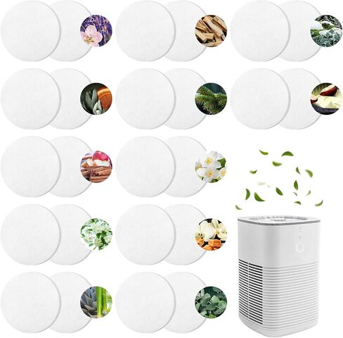 12 Flavors 24 Pcs Air Purifier Scented Pads Replacement Fragrance Disc Compatible with LEVOIT Core Mini/LV-H128 Air Purifier Aroma Fragrance Scent Disc in Saudi Arabia
