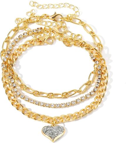 Gold plate and Silver Plated Jewelry Sets for Women Costume Jewelry Chain Necklace Bracelet Earrings and Rings Sets for Women in Saudi Arabia