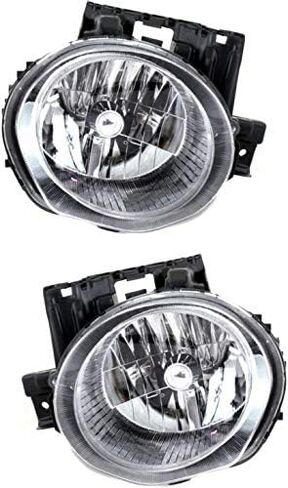 Garage-Pro Headlights Assembly Pair Driver Passenger Side For Nissan Juke 2011-2014 Halogen With Bulb(s), Replaces# 260101KM0A 260601KM0A in Saudi Arabia