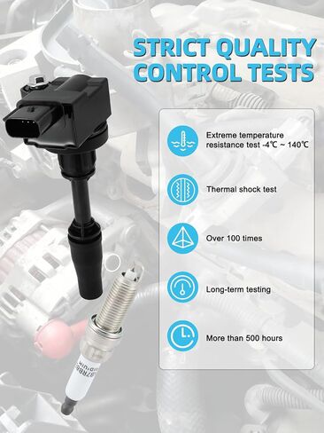 مجموعة من 4 ملفات إشعال UF680 (2.0 لتر 2.5 لتر) لسيارة Buick Envision Regal، لسيارة Cadillac ATS CTS، لسيارة Chevy Camaro Colorado Impala Malibu، لسيارة GMC Acadia Canyon Terrain، استبدل # 12627120 5C1884 in Saudi Arabia