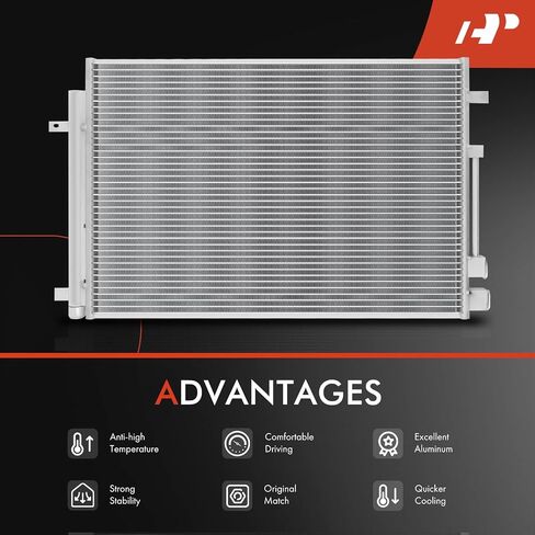 A-Premium A/C Condenser Replace# 30036, 68217320AB - Compatible with 2017-2022 Chrysler Pacifica, 2020-2021 Voyager, V6 3.6L in Saudi Arabia