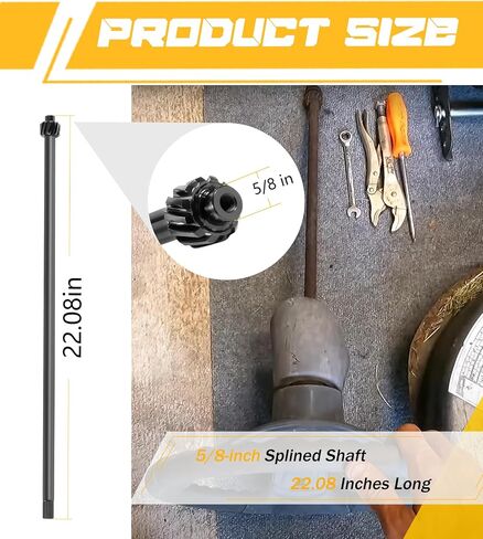 Camoo 738-0919 738-0919B Steering Shaft for MTD Troy Bilt TB42 TB46 Replace 738-0919A, 753-04517, 76-044 in Saudi Arabia
