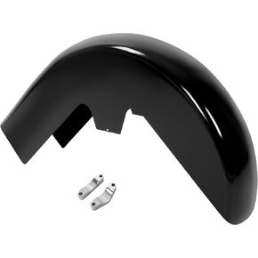 حاجز أمامي ملفوف للدراجة النارية مقاس 23 بوصة متوافق مع Harley Davidson Touring Road King Road Electra Street Glide Custom Baggers Softail Fl Style أسود in Kuwait