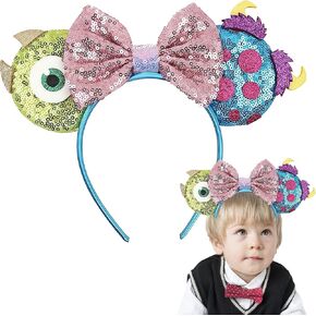 Leziazany 2 قطعة من عصابة رأس عيد الميلاد الوحش آذان الفأر الترتر وأقواس الفأر من أجل إكسسوارات الهالوين التنكرية (wuzhiyan) in Kuwait