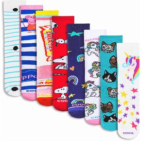 Odd Sox – Big Kids 8-Pack Food-Themed Novelty Crew Socks Gift Set – Fun & Colorful Snack Designs – Soft, Comfortable, Great Gift for Kids Who Love Food – Be You, Be ODD in Kuwait