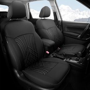 لأغطية مقاعد سوبارو فورستر 5 مجموعات، تناسب مخصص لسوبارو فورستر 2019 2022 2021 2022 2023 2024، أغطية مقاعد جلدية صناعية مقاومة للماء باللون الأسود والرمادي in Kuwait