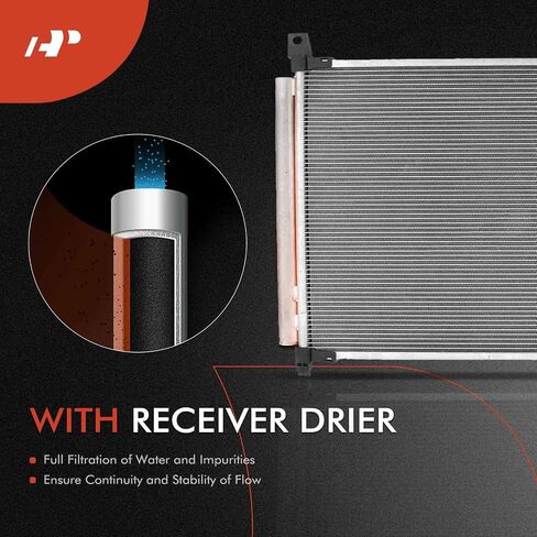 A-Premium Engine Coolant Radiator & A/C Condenser Cooling Kit Compatible with Nissan Rogue 2014 2015 2016 2017 2018 2.5L, Automatic Transmission, 2-PC Set, Replace# 214604BC5A, 921004BA0A in Saudi Arabia