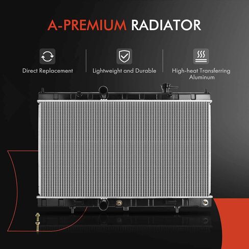A-Premium Engine Coolant Radiator & A/C Condenser Cooling Kit Compatible with Nissan Rogue 2014 2015 2016 2017 2018 2.5L, Automatic Transmission, 2-PC Set, Replace# 214604BC5A, 921004BA0A in Saudi Arabia