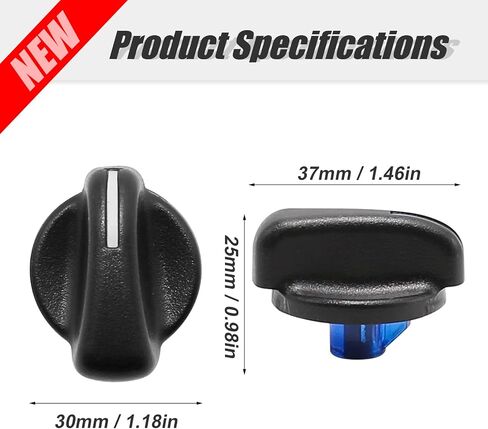 5011218 A/C Heater Knob Control Blower Fan Knob, Replacement for Jeep Wrangler 1999-2006 Replacement for Dodge Ram Van 1999-2003, Replaces 5011218AC in Saudi Arabia