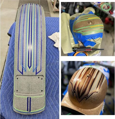 JINBING High-Temp Vinyl Fine Line Fineline Masking Tape Automotive Paint for Curves Green 1/2 in x 36Y in Saudi Arabia