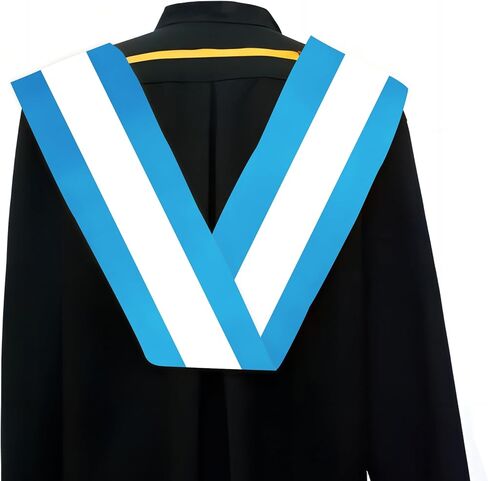 India Flag Graduation Stole Satin Stole Scarf for Study Aboard International Students 72" Length in Kuwait