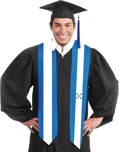 India Flag Graduation Stole Satin Stole Scarf for Study Aboard International Students 72" Length in Kuwait