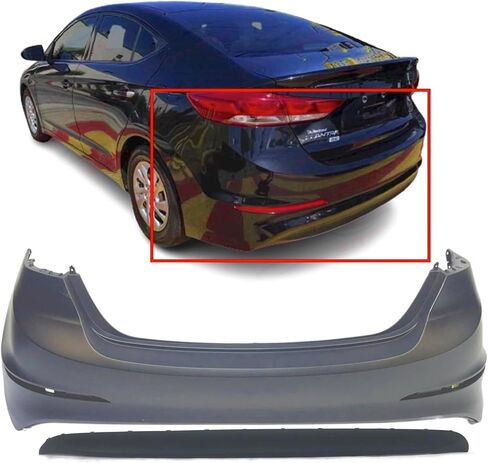 FitParts Compatible with Rear Bumper Covers Kit 2017 2018 Hyundai Elantra USA Built, Not fit Sport Models HY1100212 HY1195118, 191275356500 86612F2000 in Saudi Arabia