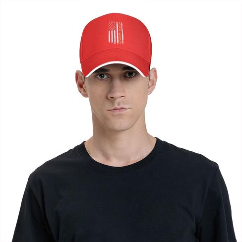 Postal Worker American Flag Baseball Hat Unisex Adjustable Classic Fashion Sandwich Baseball Cap Black in Saudi Arabia