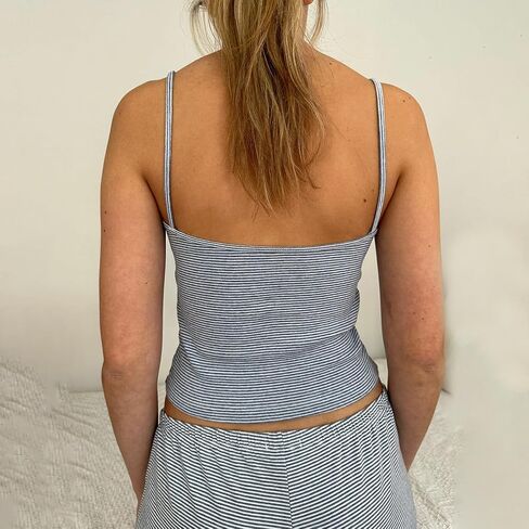 Womens 2 Piece Pajamas Sets Y2k Cute Sleeveless Cami Tops and Shorts Matching Lounge Set Sleepwear in Saudi Arabia