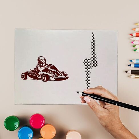 GLOBLELAND Retro Transportation Clear Stamps for DIY Scrapbooking Road Signs Car Motorcycle Silicone Clear Stamp Seals Transparent Stamps for Cards Making Journal Decor in Saudi Arabia