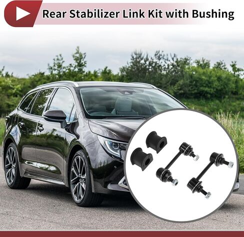 No.K80297/K80298 Rear Stabilizer Bar Links with 2 Pcs Bushing for Toyota RAV4 2001-2005 Sway Bar Link Kits Suspension Bar End Links Black 1 Set in Saudi Arabia