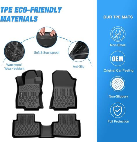 Nilight TPE Floor Mats for Subaru Forester 2019 2020 2021 2022 2023 2024,All Weather Custom Fit Heavy Duty Floor Liners in Saudi Arabia