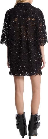 Michael Kors Women's Studded Floral Lace Shirt in Saudi Arabia