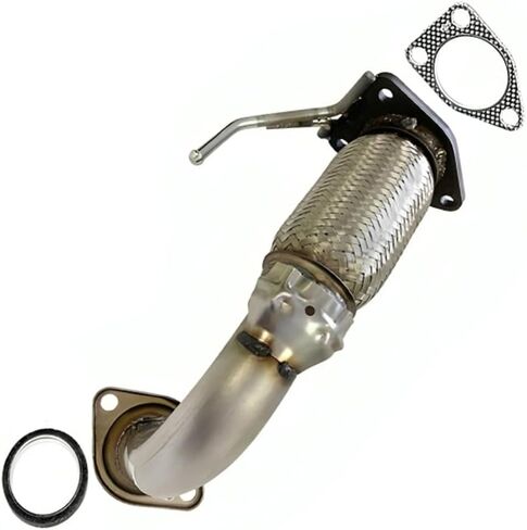 Northeastern Exhaust | Stainless Steel Exhaust Front Flex Pipe Compatible for Honda Accord 2003-2007 2.4L | Free Gaskets Included | Automotive Replacement Part in Saudi Arabia