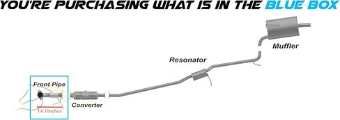 Northeastern Exhaust | Stainless Steel Exhaust Front Flex Pipe Compatible for Honda Accord 2003-2007 2.4L | Free Gaskets Included | Automotive Replacement Part in Saudi Arabia