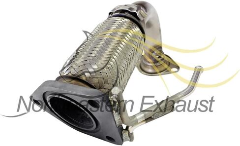 Northeastern Exhaust | Stainless Steel Exhaust Front Flex Pipe Compatible for Honda Accord 2003-2007 2.4L | Free Gaskets Included | Automotive Replacement Part in Saudi Arabia