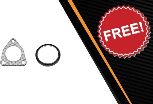 Northeastern Exhaust | Stainless Steel Exhaust Front Flex Pipe Compatible for Honda Accord 2003-2007 2.4L | Free Gaskets Included | Automotive Replacement Part in Saudi Arabia