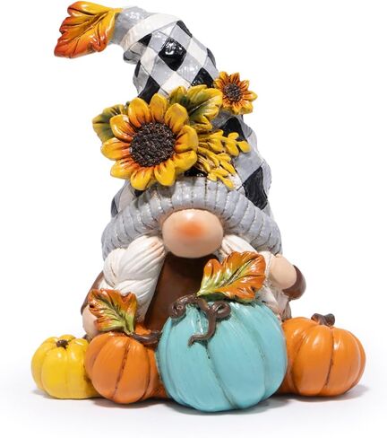 Hodao Fall Thanksgiving Pumpkin Gnome ديكورات يدوية سويدية Tomte Gnome Elf لهدايا ديكور الخريف - ديكور مركزي لحفلات عيد الشكر - هدية الخريف لطاولة العشاء وعرض المنزل (أصفر-2) in Kuwait