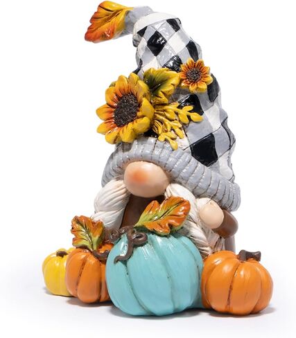 Hodao Fall Thanksgiving Pumpkin Gnome ديكورات يدوية سويدية Tomte Gnome Elf لهدايا ديكور الخريف - ديكور مركزي لحفلات عيد الشكر - هدية الخريف لطاولة العشاء وعرض المنزل (أصفر-2) in Kuwait