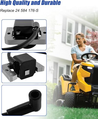 وحدة ملف الإشعال مع شمعة إشعال تناسب Kohler CH742 XT675 XT775 CV682 CV742 6.75HP 22.5HP 25HP Command Pro Twin CV Engine 18.6kW 747cc استبدال 24 584 176-S in Saudi Arabia