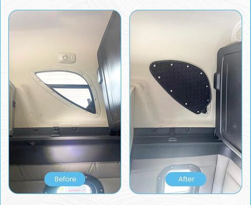 Semi-Truck Upper Sleeper Window Curtians for Freightliner Cascadia- Insulated Sunshade & Privacy Covers | Cascadia Cab Window Shade Set of 2 in Saudi Arabia