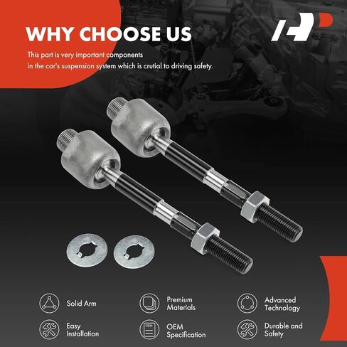 A-Premium 2 x Front Inner Tie Rod Ends Compatible with Honda Civic 2012-2015 & Acura ILX 2013-2022 in Saudi Arabia