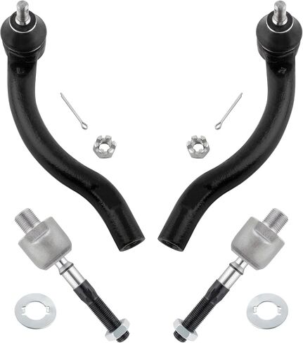 BOXI 4pcs Front Inner & Outer Tie Rods for Honda Accord 2003 2004 2005 2006 2007 (2.4L Engines ONLY) / for Acura TSX 2004 2005 2006 2007 2008 All Models | EV80210 ES80288 ES80287 in Saudi Arabia