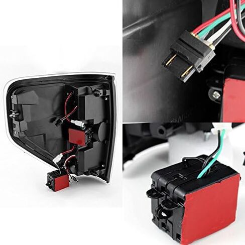 AKKON - من أجل [مجموعة العدسات المدخنة] 09-14 Ford F-150 F150 المصابيح الأمامية للشاحنة الخفيفة + مجموعة مصابيح الفرامل الخلفية LED in Saudi Arabia