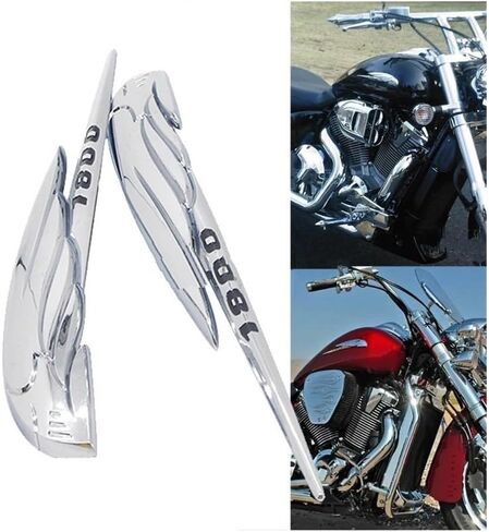 Gas Tank Pad Chrome Motorcycle ABS Plastic Fuel Tank Badge Emblem Fairing Decal Sticker for VTX 1800 1800C 1800R 1800S GL1800 in Saudi Arabia