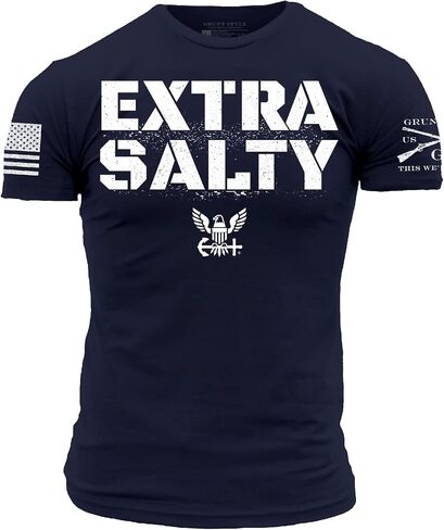 Grunt Style USN - Extra Salty Men's T-Shirt in Saudi Arabia