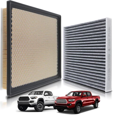17801-0P100 فلتر هواء المقصورة والمحرك مناسب لتويوتا تاكوما (3.5L فقط) 2016-2023 استبدل 87139-YZZ09 17801-0S020، وليس لتاكوما 2.4L 2.7L in Saudi Arabia