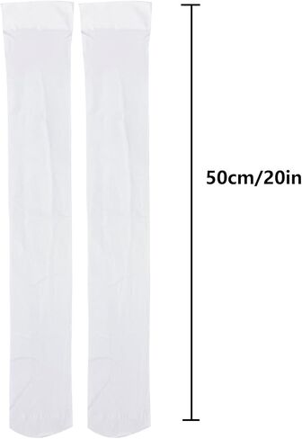 المرأة مبهمة بسط النايلون فوق الركبة الفخذ العليا جوارب جوارب طويلة إلى الركب للارتداء اليومي تأثيري in Kuwait