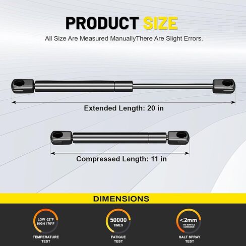 2 PCS Front Hood Lift Supports Shocks Struts Gas Spring Compatible with 2002-2010 Dodge Ram 1500 2002-2010 Dodge Ram 2500/3500, 2008-2010 Dodge Ram 4500/5500，Replaces 55276321AA SG314036 4364 in Saudi Arabia