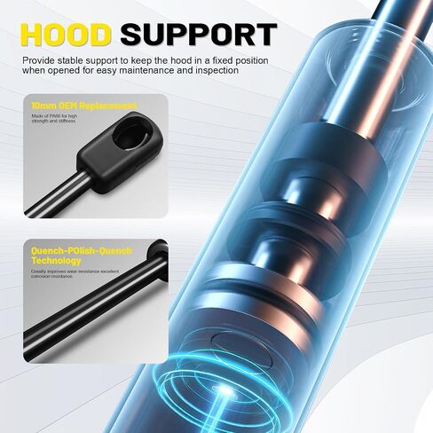 2 PCS Front Hood Lift Supports Shocks Struts Gas Spring Compatible with 2002-2010 Dodge Ram 1500 2002-2010 Dodge Ram 2500/3500, 2008-2010 Dodge Ram 4500/5500，Replaces 55276321AA SG314036 4364 in Saudi Arabia