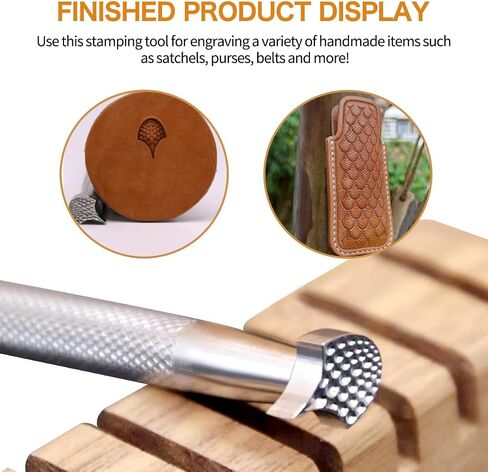Leather Craft Stamping Tool，Stamps Stamping Carving Punches Tools with 304 Stainless Steel #413 in Kuwait