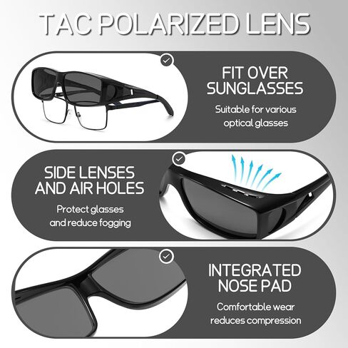 نظارات شمسية مستقطبة تناسب الرجال والنساء للقيادة مربعة الشكل حول الظلال للحماية من الأشعة فوق البنفسجية PT2006 in Kuwait