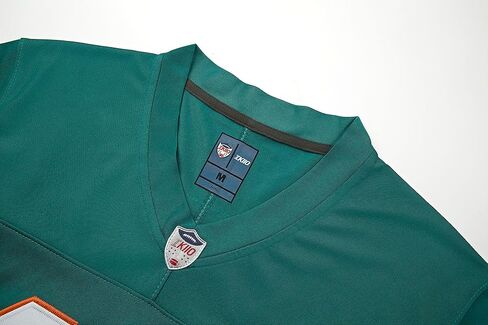 Custom Mens/Youth Football Stitched T-Shirt for Sports Fan Green/White in Kuwait