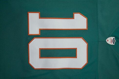 Custom Mens/Youth Football Stitched T-Shirt for Sports Fan Green/White in Kuwait