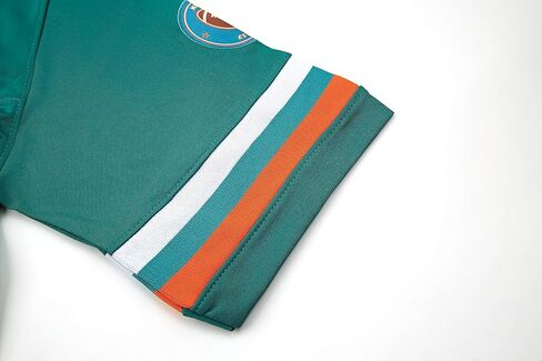 Custom Mens/Youth Football Stitched T-Shirt for Sports Fan Green/White in Kuwait